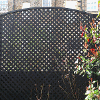 Black lattice fencing