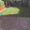 Decking rejuvenated following cleaning and treatment