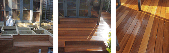 Examples of decking and build process
