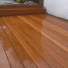 Finished treated decked area