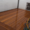 Finished treated decked area