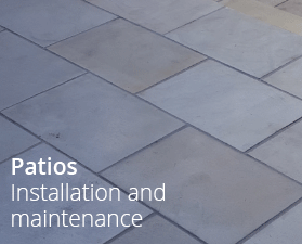 Patio installation and maintenance