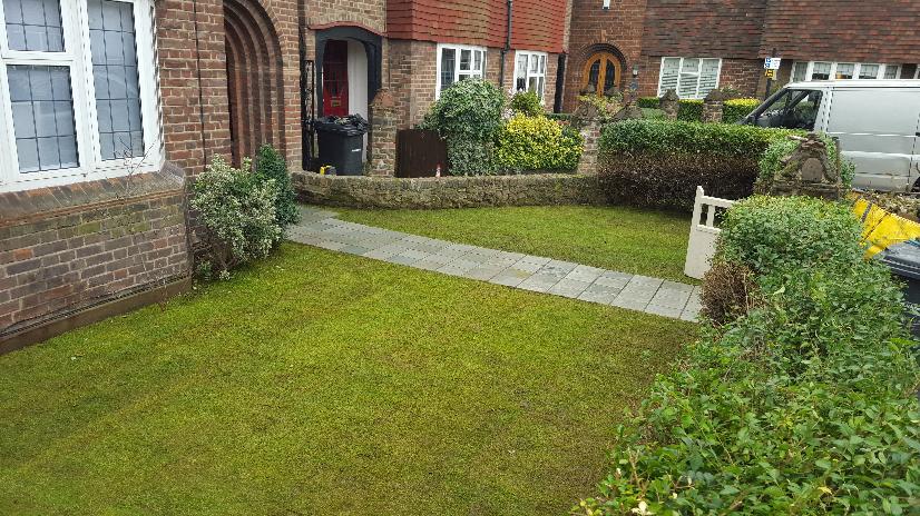 Turf layed in hackney E8 east london